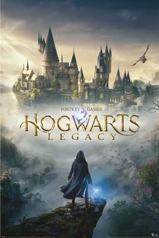 Harry Potter - Hogwarts Legacy - Gaming Poster Druck - Grösse 61x91,5 cm + 2 St Posterleisten Kunststoff 62 cm transparent von empireposter