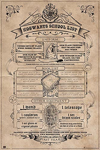 Harry Potter - School List - Film Kino Movie Plakat Poster Druck - Größe 61x91,5 cm Harry Potter - School List - Film Kino Movie Plakat Poster Druck - Größe 61x91,5 cm von empireposter