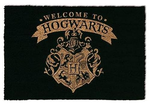 Harry Potter - Welcome Hogwarts - Fußmatte, Größe: 60 x 40 cm Türmatte Kokos von empireposter