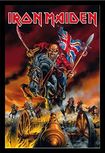 Iron Maiden - Maiden England - Musik Hard Heavy Band Poster Druck - Grösse 61x91,5 cm + Wechselrahmen, Shinsuke® Maxi MDF schwarz, Acryl-Scheibe von empireposter