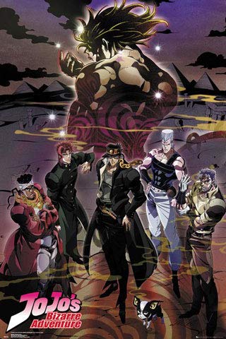 JoJo’s Bizarre Adventure - Group - TV-Serie - Poster Plakat Druck - Größe 61x91,5 cm + 2 St Posterleisten Kunststoff 62 cm schwarz JoJo’s Bizarre Adventure - Group - TV-Serie - Poster Plakat Druck - Größe 61x91,5 cm + 2 St Posterleisten Kunststoff 62 cm schwarz von empireposter