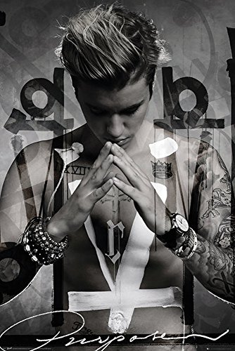 Justin Bieber - Purpose - Musik Star VIP Maxi-Poster Druck Poster - Grösse 61x91,5 cm + Wechselrahmen, Shinsuke® Maxi Kunststoff Gelb, Acryl-Scheibe von empireposter