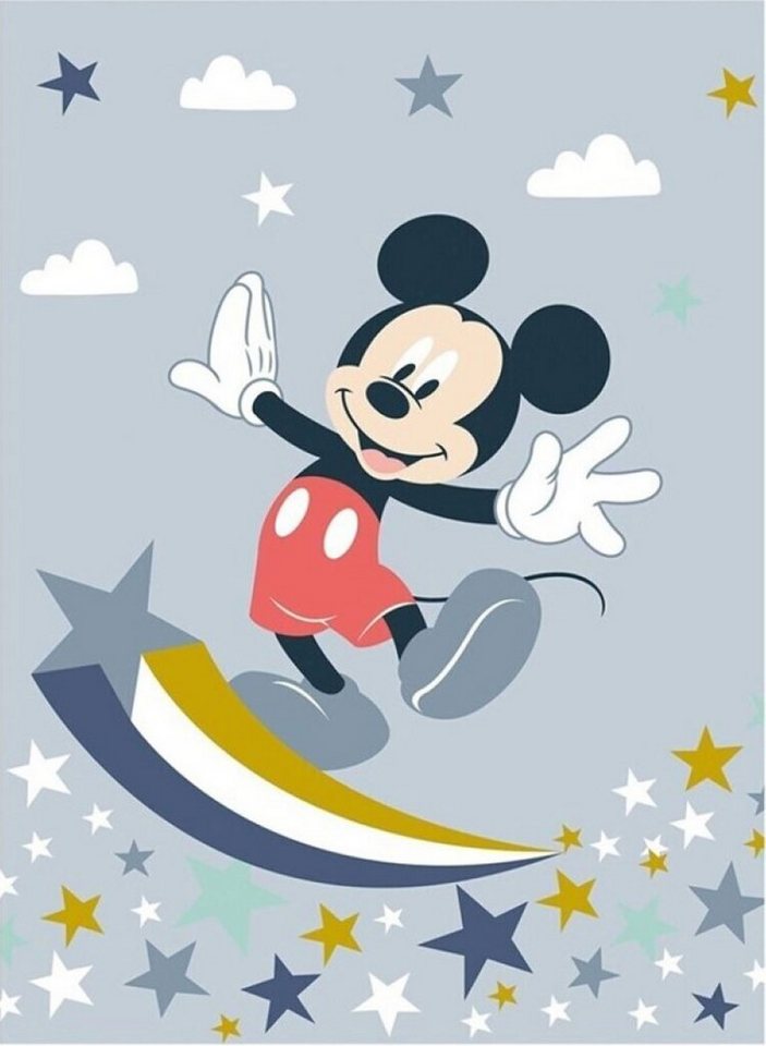Kinderdecke Mickey Mouse - Sterne - Kuscheldecke Fleecedecke - Größe 110x150 cm, empireposter von empireposter