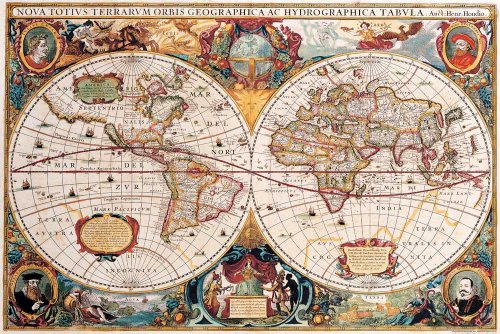 Landkarten - Antike Weltkarte - Educational Plakat, Maxi-Poster, Druck, Poster - Grösse 91,5x61 cm Landkarten - Antike Weltkarte - Educational Plakat, Maxi-Poster, Druck, Poster - Grösse 91,5x61 cm von empireposter