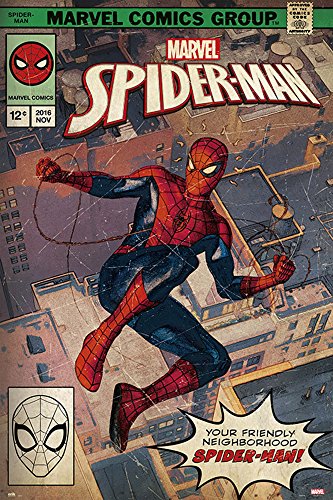 Marvel Comics Spiderman - Comic Front - Plakat Poster Druck - Größe 61x91,5 cm von empireposter