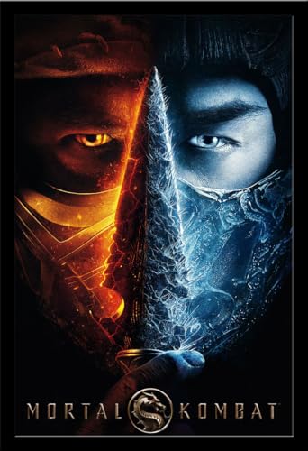 Mortal Kombat - Scorpion bv Sub-Zero - Poster - Größe 61x91,5 cm + Wechselrahmen, Shinsuke® Maxi MDF schwarz, Acryl-Scheibe von empireposter