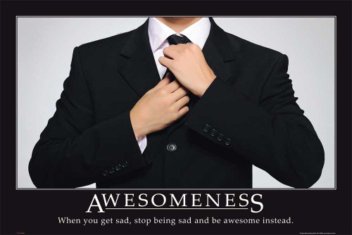 Motivational - Awesomeness Suit Flugzeug Poster - Grösse 91,5x61 cm + 2 St Posterleisten Kunststoff 93 cm schwarz Motivational - Awesomeness Suit Flugzeug Poster - Grösse 91,5x61 cm + 2 St Posterleisten Kunststoff 93 cm schwarz von empireposter