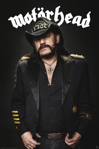 Motorhead - Lemmy - Hard Rock Musik - Poster Druck - Größe 61x91,5 cm + 2 St Posterleisten Kunststoff 62 cm transparent von empireposter