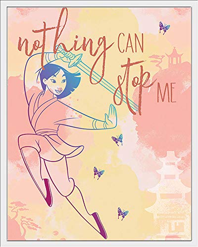 Mulan - Nothing Can Stop Me - Disney Film Poster Plakat Druck - Größe 40x50 cm + Wechselrahmen, Shinsuke® Maxi Kunststoff Weiss, Acryl-Scheibe von empireposter