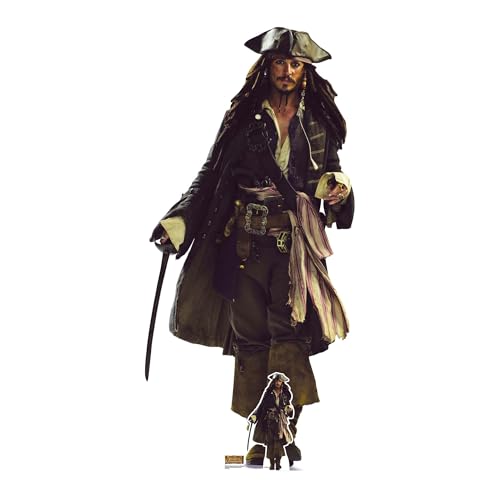 Pirates of The Caribbean Jack Sparrow Johnny Depp - Pappaufsteller 87x184 cm von empireposter