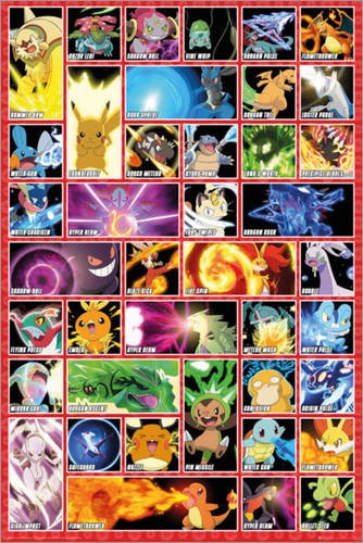 Poster POKEMON - Moves - preiswertes Plakat, XXL Wandposter Poster POKEMON - Moves - preiswertes Plakat, XXL Wandposter von empireposter