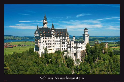 Schloss Neuschwanstein - Poster - Märchenschloss + Ü-Poster von empireposter