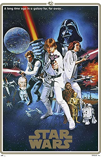 Star Wars - Classic - 40 Anniversary - One Sheet - Film Kino Movie Poster Plakat - Größe 61x91,5 cm von empireposter