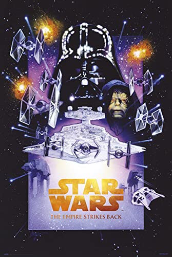 Star Wars - Empire - Special Edition - Film - Plakat Druck - Größe 61x91,5 cm + Wechselrahmen, Shinsuke® Maxi Kunststoff schwarz, Acryl-Scheibe von empireposter
