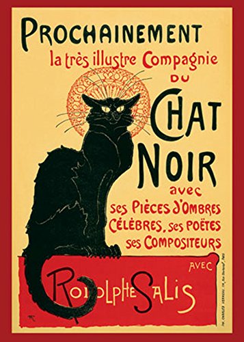 Steinlen, Theophile - Tournee du Chat Noir - Werbe-Plakat Werbe-Poster Schwarze Katze - Grösse 61x91,5 cm von empireposter