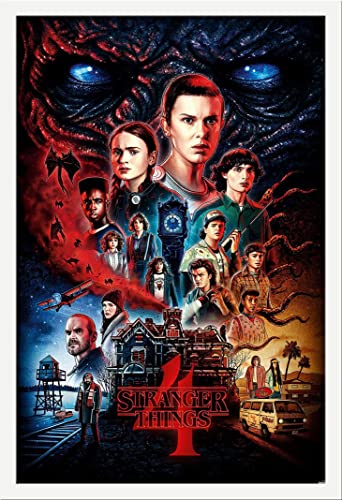 Stranger Things - Vecna - Poster Plakat Druck - Größe 61x91,5 cm + Wechselrahmen, Shinsuke® Maxi MDF Weiss, Acryl-Scheibe von empireposter