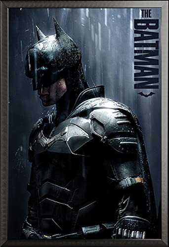 The Batman - Downpour - Poster Plakat - Größe 61x91,5 cm + Wechselrahmen, Shinsuke® Maxi Aluminium schwarz von empireposter