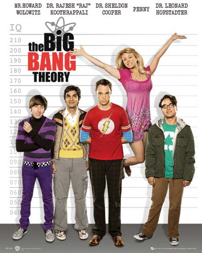 The Big Bang Theory - Line Up - Film Miniposter Kino Movie TV-Serie Kindersendungen - Grösse 40x50 cm von empireposter