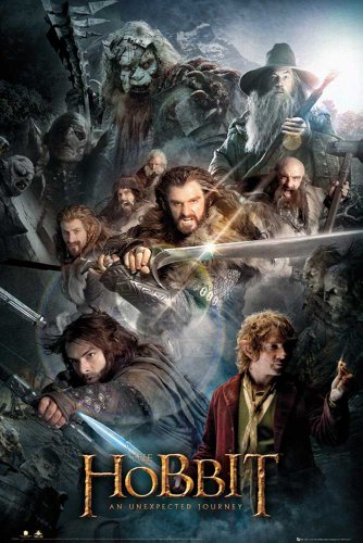 The Hobbit - Collage Eine unerwartete Reise Fantasy Poster Plakat Druck - Grösse 61x91,5 cm von empireposter