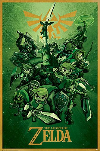 The Legend of Zelda - Link - Videospiel-Serie Action-Adventure LOZ, Maxi-Poster, Druck, Poster - Größe 61x91,5 The Legend of Zelda - Link - Videospiel-Serie Action-Adventure LOZ, Maxi-Poster, Druck, Poster - Größe 61x91,5 von empireposter