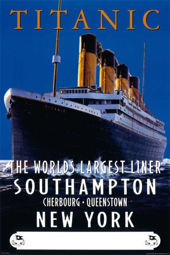 Titanic - Advertising Schiffe Ships Film Poster Plakat Druck - Grösse 61x91,5 von empireposter