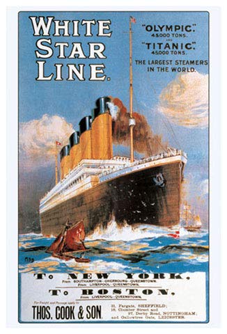 Titanic - Poster - White Star Line + Ü-Poster von empireposter