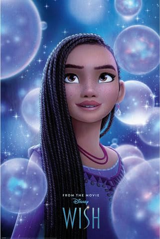 Wish - Held - Disney Film Poster Plakat Druck - Größe 61x91,5 cm + 2 St Posterleisten Kunststoff 62 cm transparent von empireposter