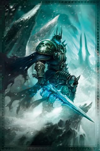 World of Warcraft - The Lich King - Plakat Poster Druck - 61x91,5 cm + 2 St Posterleisten Kunststoff 62 cm transparent von empireposter