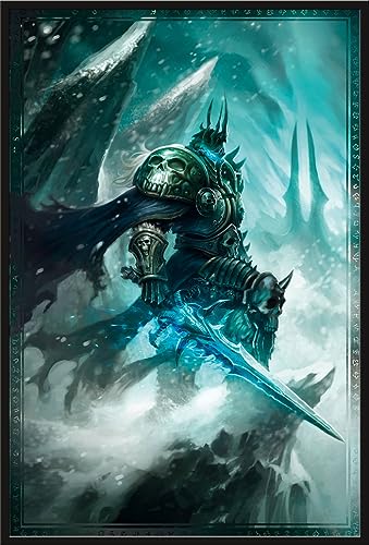 World of Warcraft - The Lich King - Plakat Poster Druck - 61x91,5 cm + Wechselrahmen, Shinsuke® Maxi Kunststoff schwarz, Acryl-Scheibe von empireposter