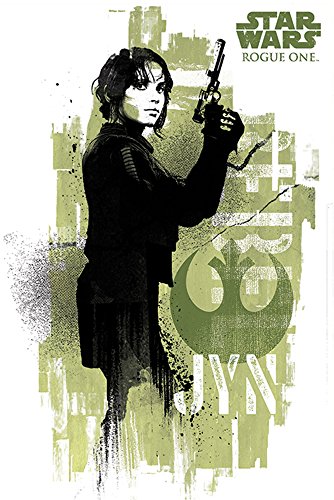 empireposter 752000, Star Wars Rogue One – Jyn Grunge Plakat von empireposter