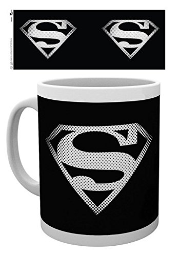 empireposter DC Comics - Superman Monotone Logo - Keramik Tasse - Größe Ø8,5 H9,5 cm von empireposter