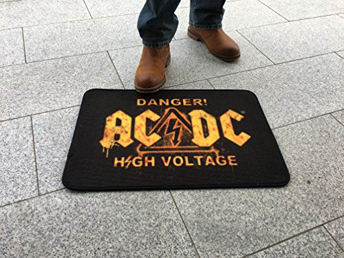 empireposter AC/DC - Danger! - Hochwertiger Teppich - Größe 40x60 cm von empireposter