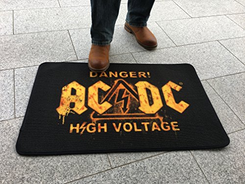 empireposter AC/DC - Danger! - Hochwertiger Teppich - Größe 50x80 cm von empireposter