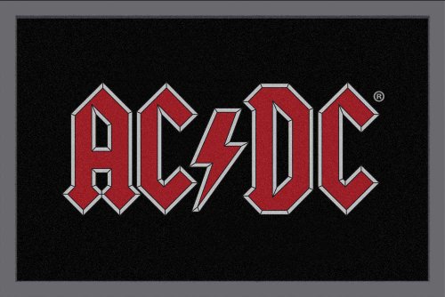 empireposter AC/DC - Logo - Fußmatte, Größe: 60 x 40 cm, Material Polypropylen von empireposter