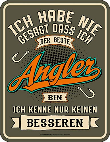 empireposter Angeln - Bester Angler - Blech-Schild Spruch - Blechschild - Grösse 17x22 cm empireposter Angeln - Bester Angler - Blech-Schild Spruch - Blechschild - Grösse 17x22 cm von empireposter