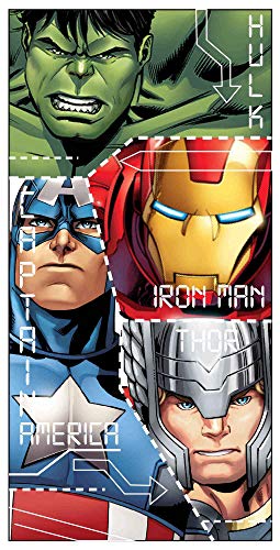 empireposter Avengers - Superhelden - Mikrofaser-Handtuch 70x140 cm - Kinder Strandtuch von empireposter