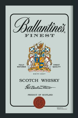 empireposter Ballantines Whiskey Logo - Bedruckter Spiegel mit Kunststoff Rahmen in Holzoptik, Kult-Spiegel - Grösse 20x30 cm empireposter Ballantines Whiskey Logo - Bedruckter Spiegel mit Kunststoff Rahmen in Holzoptik, Kult-Spiegel - Grösse 20x30 cm von empireposter