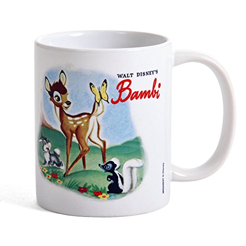 empireposter Bambi - Vintage - Disney Keramik Tasse Kaffeebecher - Größe Ø8,5 H9,5cm von empireposter