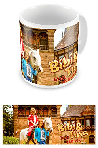 empireposter Bibi & Tina - Schloss Falkenstein - Keramik Tasse Ø8,5 H9,5 cm + 1 Lizenz Keramik Tasse - Größe Ø8,5 H9,5 cm von empireposter