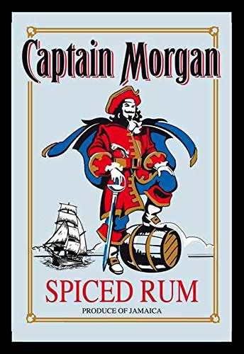 empireposter Captain Morgan - Rum - Bedruckter Spiegel mit Kunststoff Rahmen, Kult-Spiegel - Grösse 20x30 cm empireposter Captain Morgan - Rum - Bedruckter Spiegel mit Kunststoff Rahmen, Kult-Spiegel - Grösse 20x30 cm von empireposter