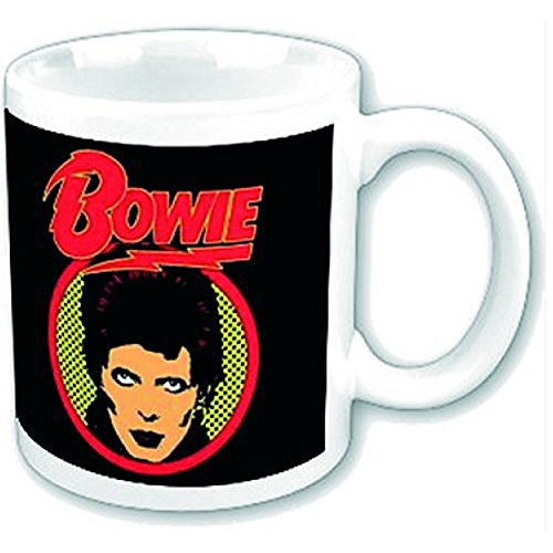 empireposter David Bowie - Flash Logo - Keramik Tasse Mug Becher - Ø8,5 H9,5 cm von empireposter