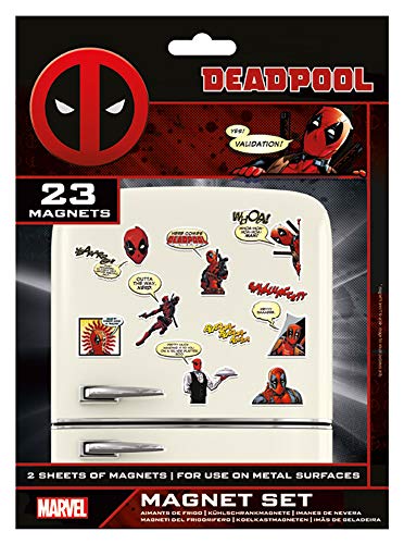 empireposter Deadpool - Comic - Magnet Set - 23 Motive - Größe Verpackung 18x24 cm von empireposter