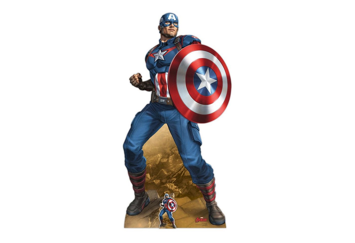 empireposter Dekofigur Captain America - Earths Mightiest Pappaufsteller Standy - 93x184 cm von empireposter