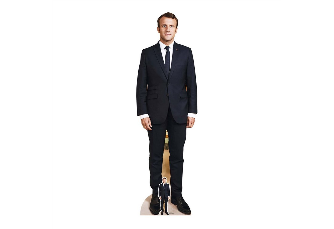 empireposter Dekofigur Emmanuel Macron - Präsident - Pappaufsteller Standy - 53x175 cm von empireposter