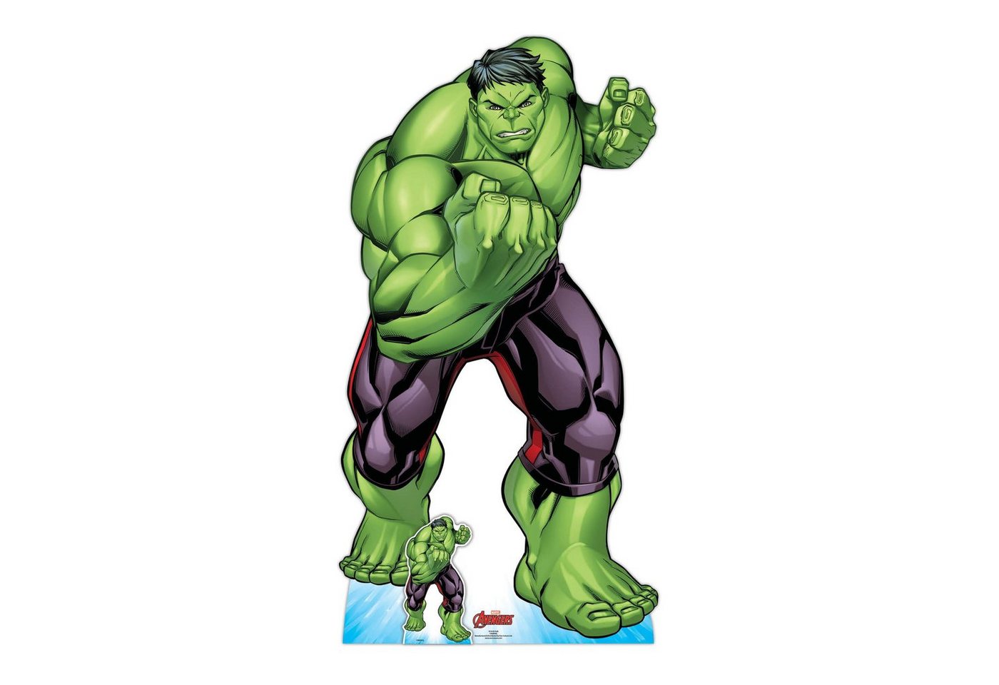 empireposter Dekofigur Hulk - Avengers - Pappaufsteller Standy - 96x183 cm von empireposter