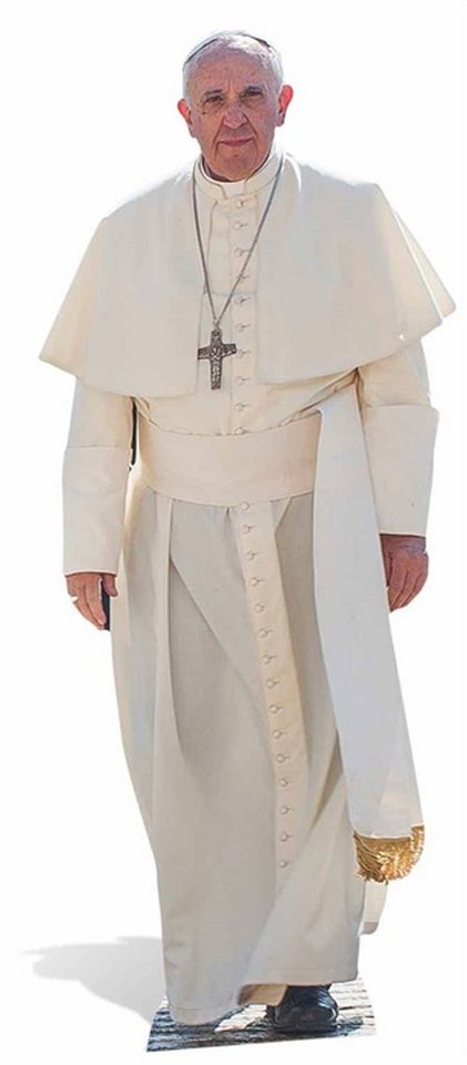 empireposter Dekofigur Papst - Pope Franciscus - Lebensgroßer Pappaufsteller - ca 170 cm von empireposter