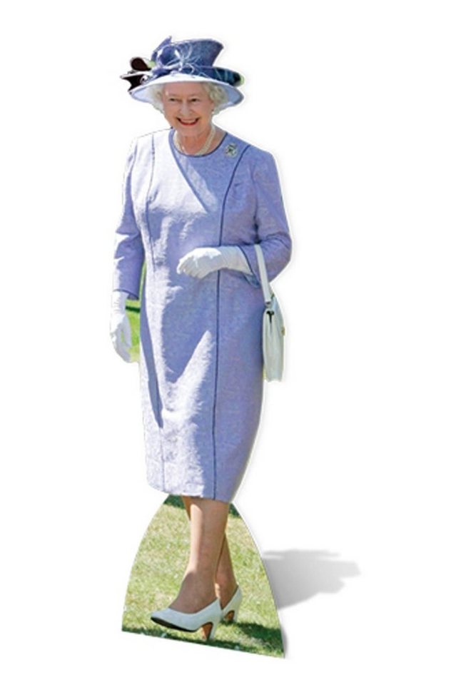 empireposter Dekofigur Queen Elizabeth - Lila Dress - Pappaufsteller 53x172 von empireposter