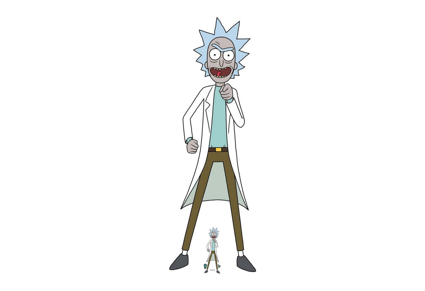 empireposter Dekofigur Rick and Morty - Rick Sanchez Scientist - Pappaufsteller - 71x195 cm von empireposter