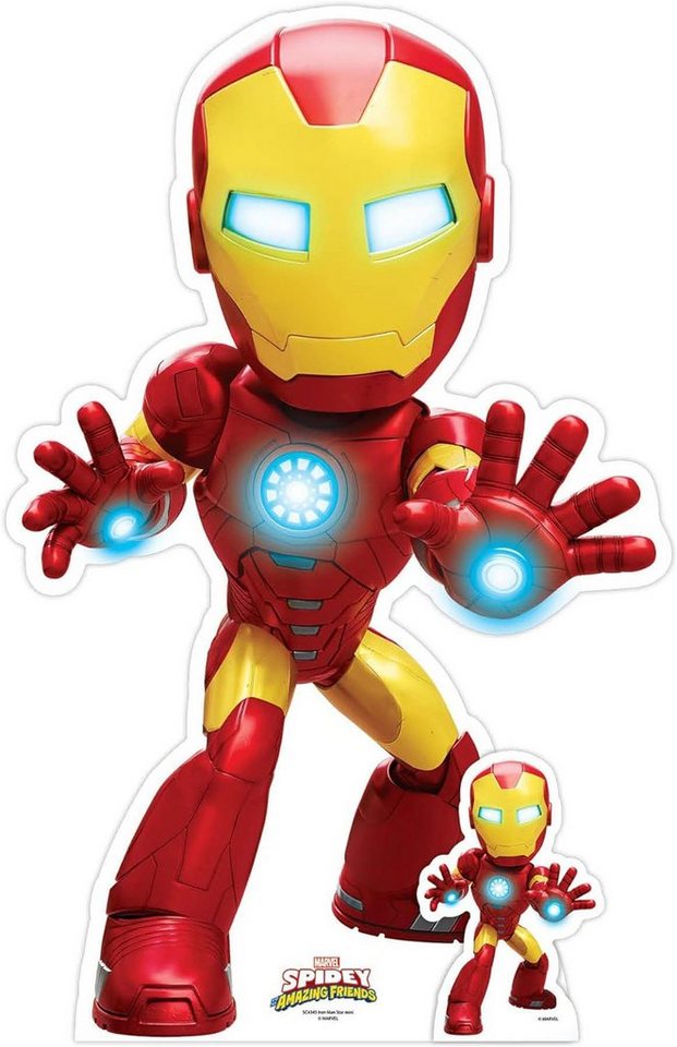empireposter Dekofigur Spidey - Amazing Friends - Iron Man - Pappaufsteller - 61x95 cm von empireposter