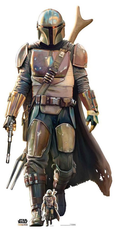 empireposter Dekofigur Star Wars - The Mandalorian - Lone Gunfighter - Pappaufsteller in Lebensgrösse 90x182 cm von empireposter